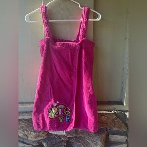 Joe Boxer Bright Pink Towel Dress